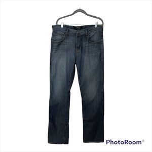 Hudson Jeans straight leg fit, washed out denim color.
